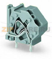 Наборная клемма на печатную плату; 4 mm; Шаг контактов 10 мм; 1-пол.; CAGE CLAMP®; опция объединения; 4,00 mm; светло-зеленые Wago 745-828