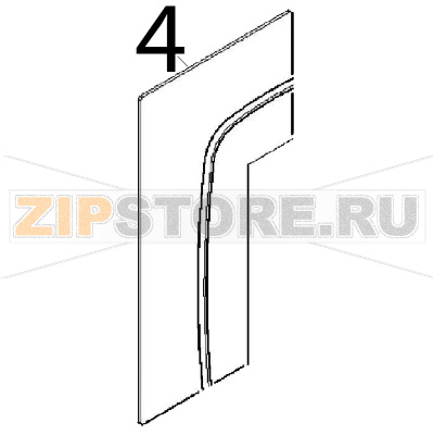 Door outside glass Angelo Po FM1011E1 Door outside glass Angelo Po FM1011E1Запчасть на деталировке под номером: 4