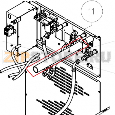 Tubo Radior 48x57 Imesa LM 23             Tubo Radior 48x57 Imesa LM 23Запчасть на сборочном чертеже под номером: 11Название запчасти на итальянском языке: Tubo Radior 48x57 Imesa LM 23