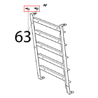 Clip twist lock diam. 7.6-10.2 mm Unox XVC 205E