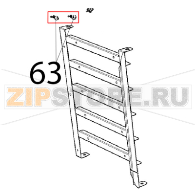 Clip twist lock diam. 7.6-10.2 mm Unox XVC 205E Clip twist lock diam. 7.6-10.2 mm Unox XVC 205EЗапчасть на деталировке под номером: 63