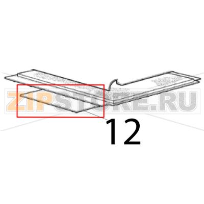 Evaporator cover Scotsman AC 56 Evaporator cover Scotsman AC 56Запчасть на деталировке под номером: 12