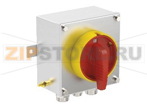 Выключатель Safety Switch Ex e 25 A 3 Pole, Stainless Steel Enclosure SAF.S.025.3P.1NO Pepperl+Fuchs Electrical specificationsOperating voltage690 V max.Rated impulse withstand voltage6 kVRated frequency50/60 HzShort circuit current limitationrecommended: 63 A, gGOperating current40 A max.Terminal capacityMain terminals capacity2x 1.5 ... 4 mm2Main terminals torque2 NmGrounding terminals capacity2x 1.5 ... 4 mm2Grounding terminals torque2 NmRated insulation voltage800 VFunctionswitch disconnectorColorred-yellowContact configuration3x NOSwitching configuration2 position changeover with left OFFSwitching diagramD02Usage categoryAC23: 690 V AC - 16 A / 500 V AC  - 20 A / 400 V AC - 25 A AC3: 690 V AC - 16 A / 500 V AC - 20 A / 400 V AC - 25 ANumber of poles3Auxiliary contacts1x NO delayed, advanced openingAuxiliary contacts usage categoryAC11: 500 V AC - 20 AOperator actionengage - engageLockablein 'OFF' position threefold padlockableLabeling0 - IMechanical specificationsEnclosure rangeSLEnclosure coverfully detachableCover fixingM6 stainless steel hexagon head screwsSafetycover detachable only when operator in 'ON' positionDegree of protectionIP65Cable entry face BM20 quantity1M20 seriesCable Glands, Metal, for non-armored CablesM20 typeCG.NA.M20S.*M20 clamping range4 ... 12 mmM25 quantity2M25 seriesCable Glands, Metal, for non-armored CablesM25 typeCG.NA.M25S.*M25 clamping range10 ... 18 mmDefined entry areaface BMaterialEnclosure1.5 mm 316L, (1.4404) stainless steelFinishelectropolishedSealone piece closed cell neopreneMass2.45 kgDimensionsHeight (A)150 mmWidth (B)150 mmDepth (C)90 mmExternal dimension with operating element (C1)143 mmExternal dimension with screws (C2)99 mmMounting holes distance (H)175 mmMounting holes diameter (J)10.3 mmMaximum external dimension (K)195 mmTightening torqueNut torque at enclosure (SW1)see datasheets of cable glandsGroundingM6 internal/external brass grounding boltAmbient conditionsAmbient temperature-40 ... 55 °C (-40 ... 131 °F) @ T4Data for application in connection with hazardous areasEU-Type Examination CertificateCML 16 ATEX 3009 XMarking II 2 GD Ex db eb IIC T* Gb Ex tb IIIC T** °C Db T4/T130 °C @ Ta +55 °CInternational approvalsIECEx approvalIECEx CML 16.0008XConformityDegree of protectionEN 60529Usage categoryIEC / EN 60947-3General informationSupplementary informationEC-Type Examination Certificate, Statement of Conformity, Declaration of Conformity, Attestation of Conformity and instructions have to be observed where applicable. For information see www.pepperl-fuchs.com.