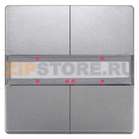 Клавиша, двойная, светодиод состояния, платиновый металлик Siemens 5WG1286-2DB43