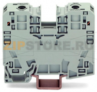 POWER CAGE CLAMP 2-проводные проходные клеммы; 35 мм; боковые маркировочные разъемы; только на рейке DIN 35 x 15; POWER CAGE CLAMP; 35,00 mm; серые Wago 285-135