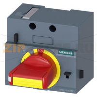 front mounted rotary operator emergency-off IP30 NEMA type 1,.. with door interlock and door open position accessory for: 3VA5 125 Siemens 3VA9137-0EK35