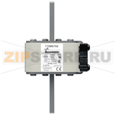 Предохранитель, 1250 A, AC 690 В, 200 кА, size 3, 76x92x139 мм, aR, IEC UL Eaton FUSE 1250A 69 