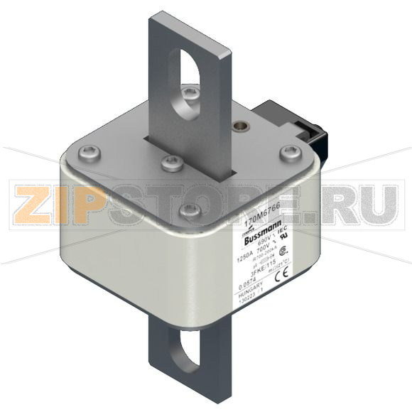 Предохранитель, 1250 A, AC 690 В, 200 кА, size 3, 76x92x139 мм, aR, IEC UL Eaton FUSE 1250A 69 
