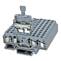 Клемма пружинная со светодиодом 110-250 В, серая CHIKU RST 4-HESI LED 250 (5*25)