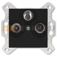 Розетка TV-R-SAT, антрацитовая ABB 2CHH083303A6063