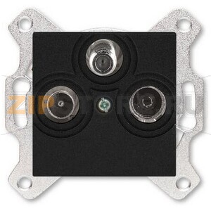 Розетка TV-R-SAT, антрацитовая ABB 2CHH083303A6063 