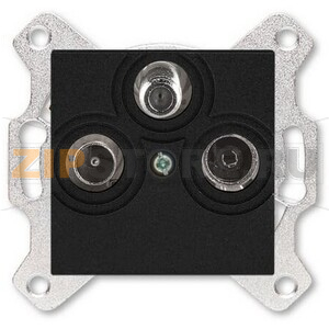 Розетка TV-R-SAT, антрацитовая ABB 2CHH083303A6063 