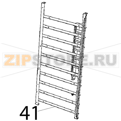 Right lateral support 10, 600x400 Unox XB 895 Right lateral support 10, 600x400 Unox XB 895Запчасть на деталировке под номером: 41