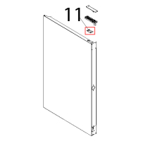 Controstaffa zincata porta C.T. Unox XBC 804