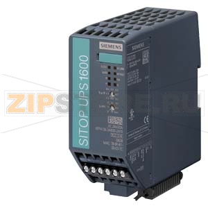 SITOP UPS1600 20A ETHERNET/ PROFINET БЛОК БЕСПЕРЕБОЙНОГО ЭЛЕКТРОПИТАНИЯ С ETHERNET/ PROFINET- ИНТЕРФЕЙСОМ ВХОД: DC 24 V ВЫХОД: DC 24 V/20 A Siemens 6EP4136-3AB00-2AY0 