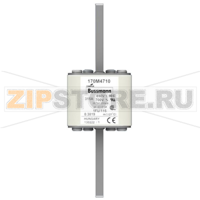 Предохранитель, 315 A, AC 690 В, 200 кА, size 1, 53x69x136 мм, aR, IEC UL Eaton FUSE 315A 690V 