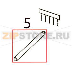 Head fulcrum shaft Toshiba TEC SP40II Head fulcrum shaft Toshiba TEC SP40IIЗапчасть на деталировке под номером: 5