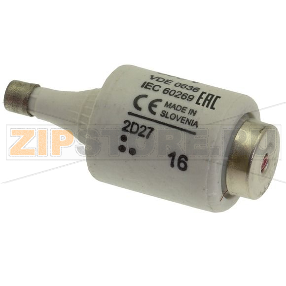 Предохранитель, 2 A, AC 500 В, 100 кА, D2, gL/gG, IEC с задержкой Eaton FUSE-D2 2A T GL/GG 500VAC 