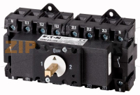 Переключатель, QM, 63 A, 2x3 полюса + нейтраль, с валом привода, 6 мм квадратный Eaton QM63/3N