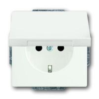 Розетка 16 А, 250 В, белый бархат ABB 2CKA002018A1494