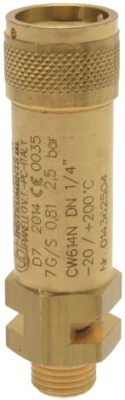 КЛАПАН КОТЛА Ø 1/4&quot;M - 2,5 БАР CE 