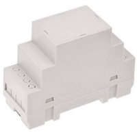 Корпус на DIN-рейку 35x90x65 мм, материал: ABS-V0, серый, 1 шт TRU Components TC-7910800
