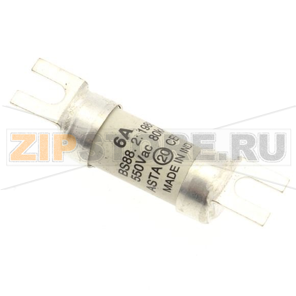 Предохранитель, 6 A, AC 550 В, 80 кА, BS88/A1, 14x55 мм, gL/gG, BS Eaton 6AMP 550V AC BS88 FUSE 