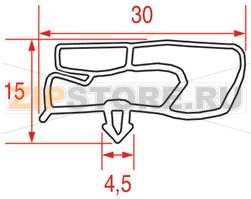 GUARNIZIONE AD INCASTRO 769x424 mm 