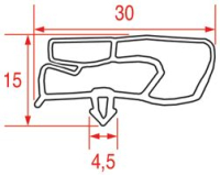 GUARNIZIONE AD INCASTRO 769x424 mm