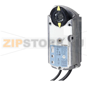 GNA326.1E/12 - Привод для противопожарных клапанов 2-позиционный, AC 230 В, поворотного типа 7 Нм с пружинным возвратом 90/15 с, 2 переключателя Siemens GNA326.1E/12 