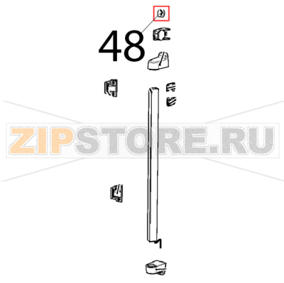 Calamita D=22.9 mm per microporta Unox XBC 615EG Calamita D=22.9 mm per microporta Unox XBC 615EGЗапчасть на деталировке под номером: 48