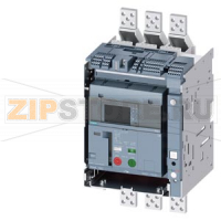 draw-out molded case circuit breaker with guide frame and PSS frame 1600; with RTC and 4AUX trip alarm switch S24; Icu "C" Icu=110kA @ 415V, 3-pole ETU650, LSI, In=1000A display, meas., comm. function Ir=400...1000A Isd=0.6...10xIn, Ii=1.5...15xIn N condu
