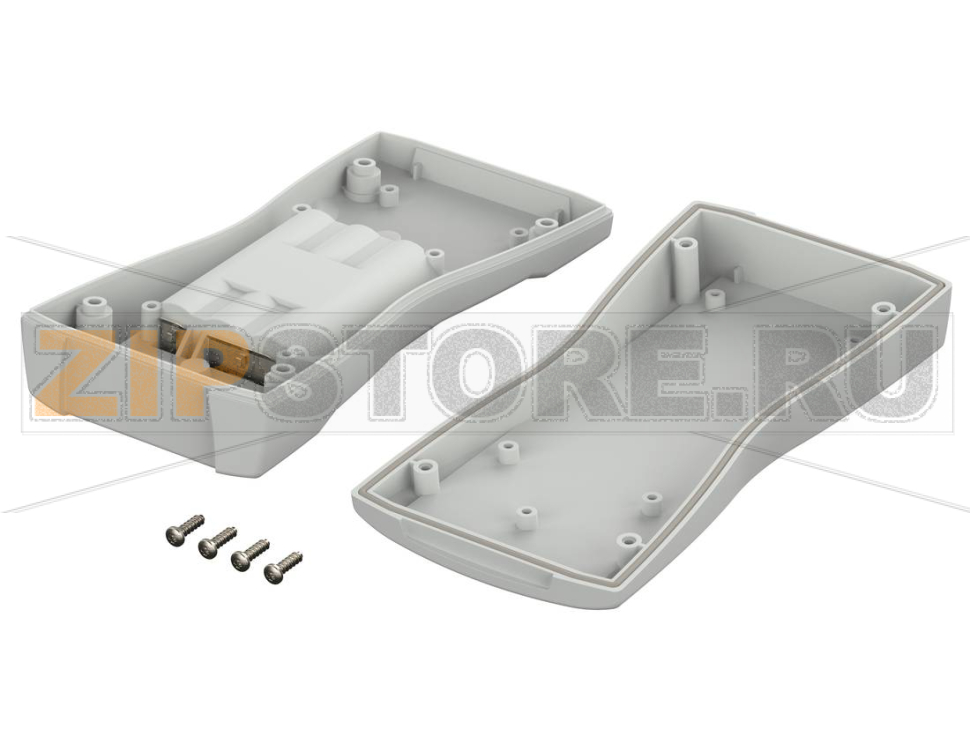 Корпус ручной с отсеком для 3 батареек типа АА, 159.4x77.9x33.5 мм, IP 65 Bopla BS 604 F-7035 