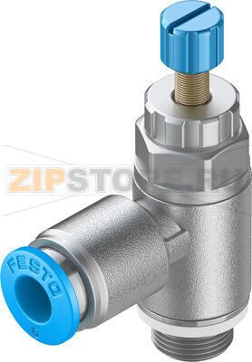 Дроссель с обратным клапаном Festo GRLA-1/8-QS-6-RS-D 