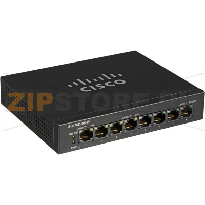 PoE-коммутатор Cisco SG110D-08HP-EU 