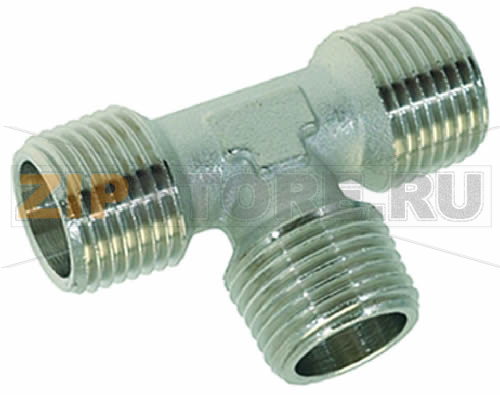 Т-ОБРАЗНЫЙ ФИТИНГ Ø 1/2"M-1/2"M-1/2"M НИКЕЛИРОВАННЫЙ 