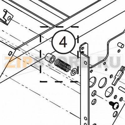 Пружина направляющей этикетки Datamax W-6308 Пружина направляющей этикетки Datamax W-6308Запчасть на сборочном чертеже под номером: 4Количество запчастей в комплекте: 1Название запчасти Datamax на английском языке: Kit, Media Shaft Spring 