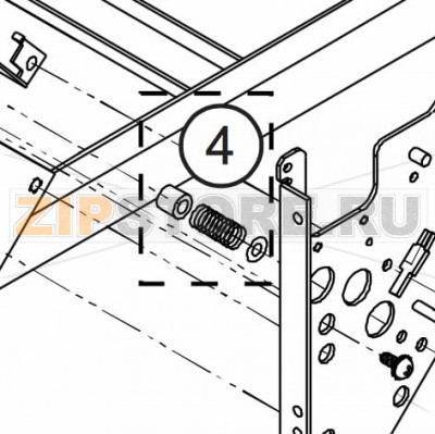 Пружина направляющей этикетки Datamax W-6308 Пружина направляющей этикетки Datamax W-6308Запчасть на сборочном чертеже под номером: 4Количество запчастей в комплекте: 1Название запчасти Datamax на английском языке: Kit, Media Shaft Spring 