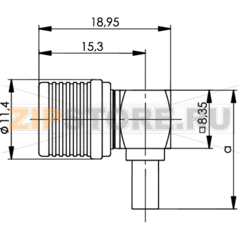 Разъем QLS, 50 Ом, 1 шт Telegärtner J01420A0085 