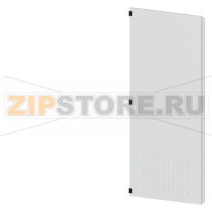 SIVACON, door half, left, with ventilation openings, IP40, H: 2200 mm, W: 800 mm, RAL 7035, Protection class 1 Siemens 8MF1280-2UT25-2BA2 