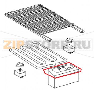 Control case top Roller Grill 140 D  Control case top Roller Grill 140 DЗапчасть на 