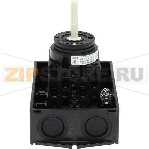 Выключатели главные, T0, 20 A, 4 модуля, 8-полюсн Eaton T0-4-8344/I1/SVB 