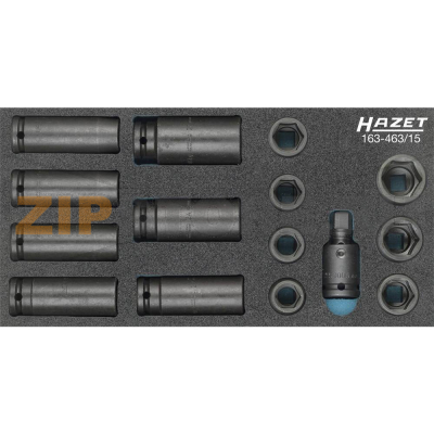 Инструменты в наборе, 15 предметов Hazet 163-463/15 