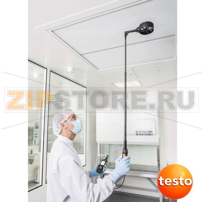 Зонд-крыльчатка с сенсором температуры, высокоточный, Ø: 100 мм, Bluetooth Testo 0635 9371 