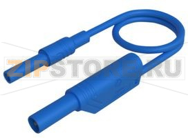 Провод тестовый 2 м, синий Hirschmann MAL S WS-B 200/2,5 BLUE 