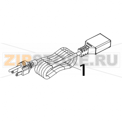 Power cord / CH TSC MH361T Power cord / CH TSC MH361TЗапчасть на деталировке под номером: 1