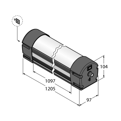 Светильник светодиодный Turck WLB92ZCB1100PBQM 