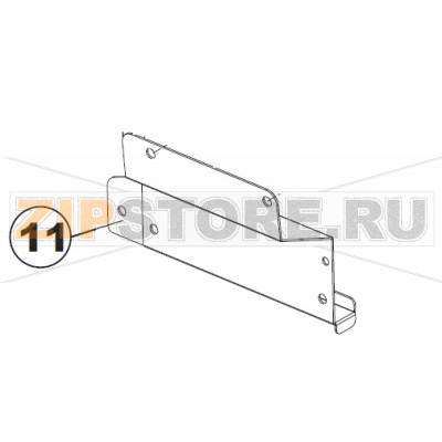 Support Terminal Apach AC800      Support Terminal Apach AC800Запчасть на сборочном чертеже под номером: 11Название запчасти Apach на итальянском языке: Support Terminal Apach AC800