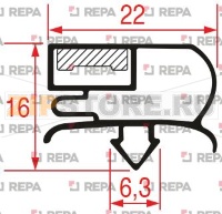 GUARNIZIONE AD INCASTRO 1760x576 mm
