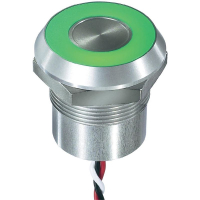 Кнопка сенсорная 12 В, 0.2 А, IP68, IP69K, 1 шт APEM CPB3110000NGSC